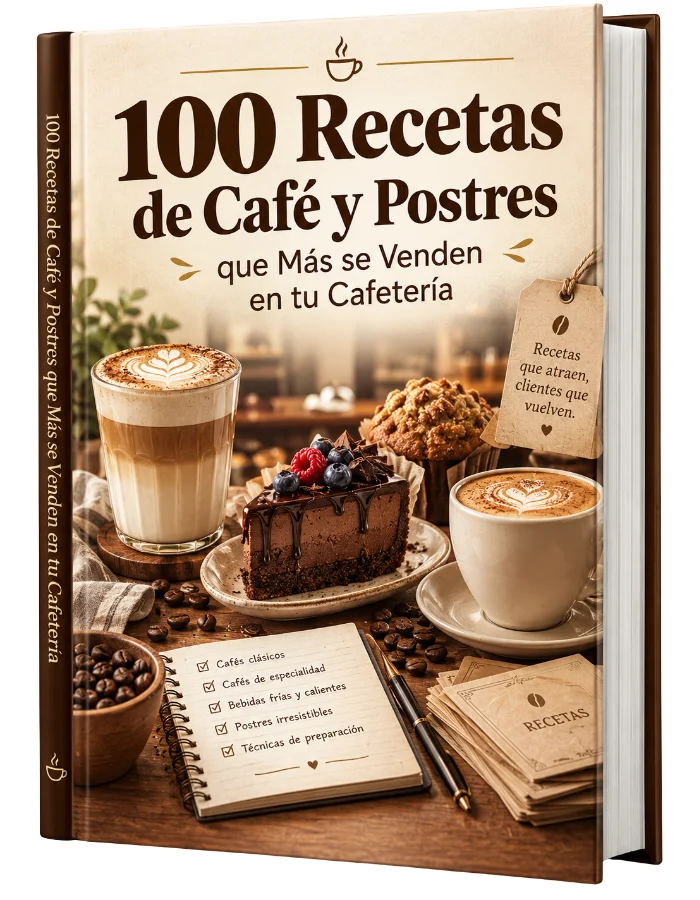 Recetario abierto de café y postres