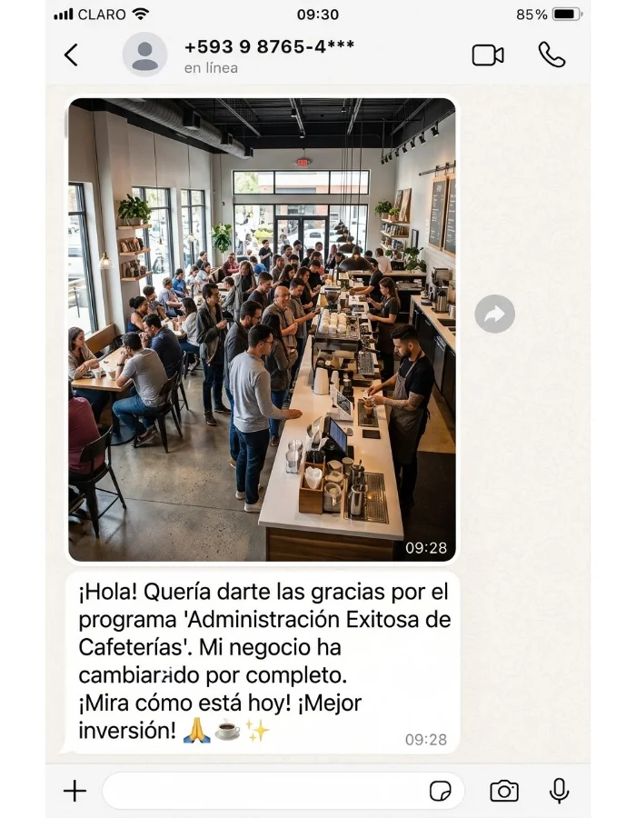Testimonio de cliente sobre la guía